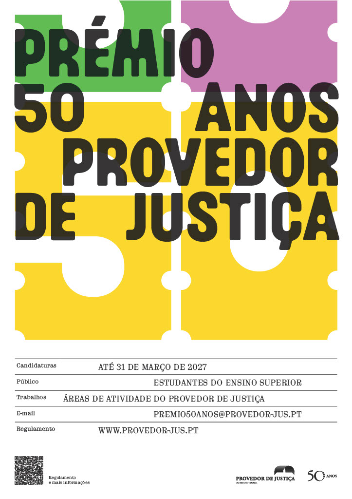 Provedor de Justiça assinala 50 anos com prémio dirigido a estudantes do ensino superior